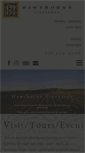 Mobile Screenshot of hawthornevineyards.com