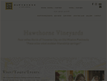 Tablet Screenshot of hawthornevineyards.com